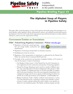 The Alphabet Soup of Players in Pipeline Safety