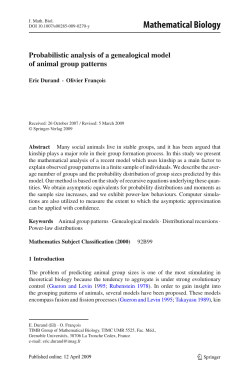 Mathematical Biology
