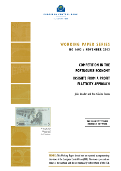 Competition in the Portuguese economy: insights from a profit
