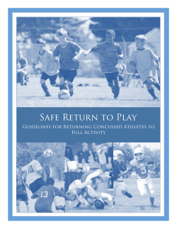 Safe Return To Play Policy