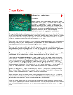 Craps Rules