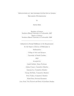 Applications of the Lopsided Lov&aacute;sz Local Lemma