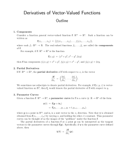 Derivatives of Vector
