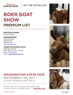 BOER GOAT SHOW - Washington State Fair