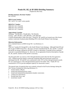 Ponds B1, B2, and B3 - Rocky Flats Stewardship Council