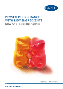 Flyer New Anti-sticking Agents