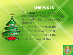 Bellwork