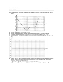 Kinematic Unit Test Review Free Response
