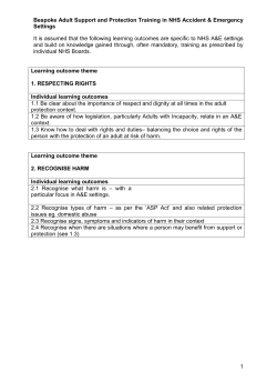 Learning outcome theme