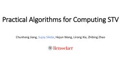 Practical Algorithms for Computing STV and Other Multi