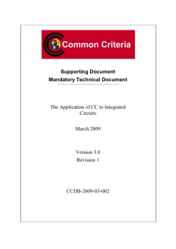 CCDB-2009-03-002 - Application of CC to Integrated Circuits v3-0