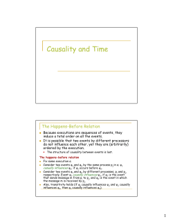 Causality and Time