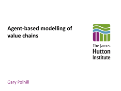 Agent-based modelling of value chains