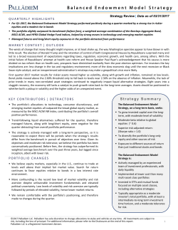 Balanced Endowment Model Strategy