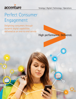 Perfect Consumer Engagement | Accenture