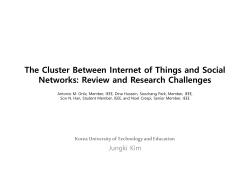 The Cluster Between Internet of Things and