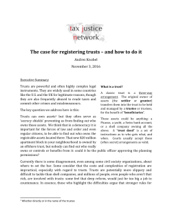 The case for registering trusts