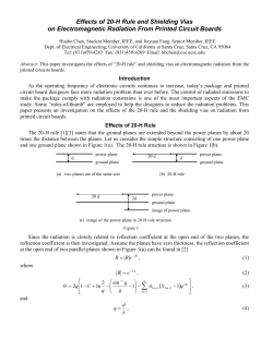 Effects of 20-H Rule and Shielding Vias on
