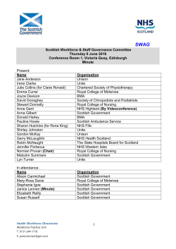 SWAG Secretariat - 9 June 2016 - Minute