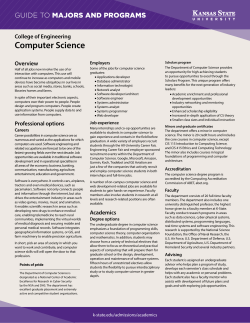 Computer Science - Kansas State University
