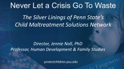 Never let a crisis go to waste - the silver linings of Penn State`s child