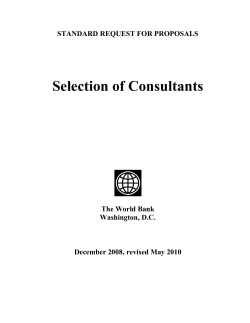 Lump-Sum Contract - World Bank Group