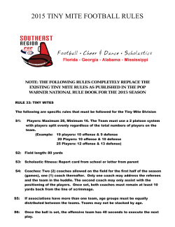 2015 tiny mite football rules