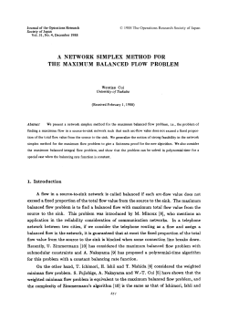 a network simplex method for the maximum balanced flow problem