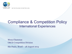 OECD Competition Committee and Working Parties An
