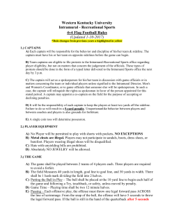 4v4 Flag Football