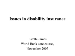 Disability benefits in an individual account system