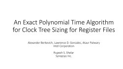 An Exact Polynomial Time Algorithm for Clock Tree