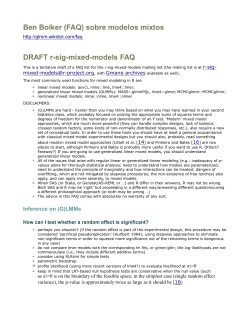 Bibliography - Modelos lineales, generalizados y mixtos en ecolog&iacute;a