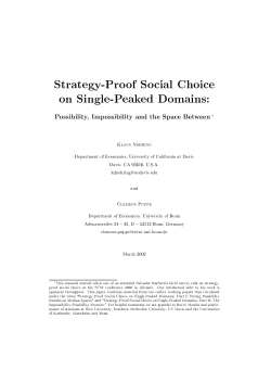 Strategy-Proof Social Choice on Single-Peaked Domains