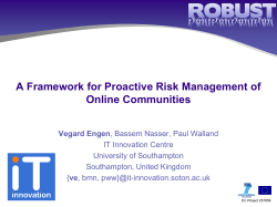 risk - ePrints Soton - University of Southampton