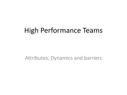 High Performance Team