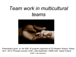 Team work part 1