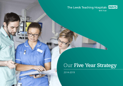 Our Five Year Strategy - Leeds Teaching Hospitals NHS Trust