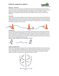 Drills for young Soccer players
