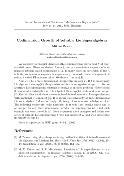 Mikhail Zaicev. Codimension Growth of Solvable Lie Superalgebras