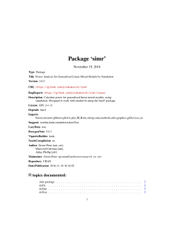 Package `simr`