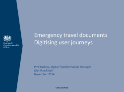Appendix A1 - ETD User Journeys