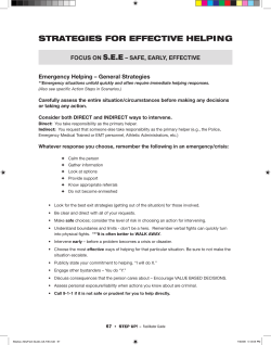 strategies for effective helping - Step UP! Bystander Intervention