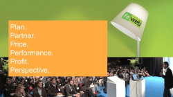 Plan. Partner. Price. Performance. Profit. Perspective.