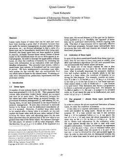 Quasi-Linear Types - ACM Digital Library