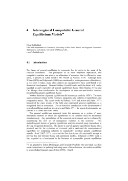 4 Interregional Computable General Equilibrium Models