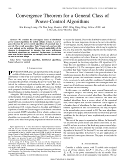 Convergence Theorem for a General Class of Power