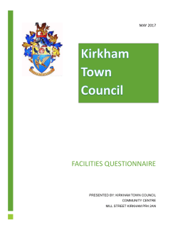 Facilities Questionnaire