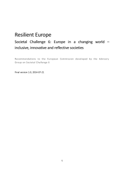 Annex II: List of Advisory Group members