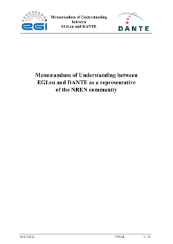 MOU - EGI Document Database